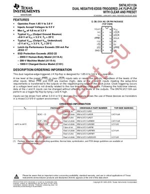 SN74LVC112APWE4 datasheet  